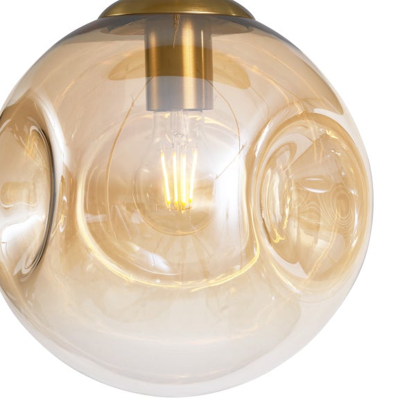 Kugelförmige Pendelleuchte mit Leuchtmittel