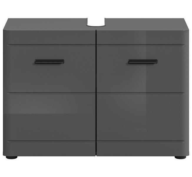 Waschtischunterschrank mit zwei Türen und Griffen