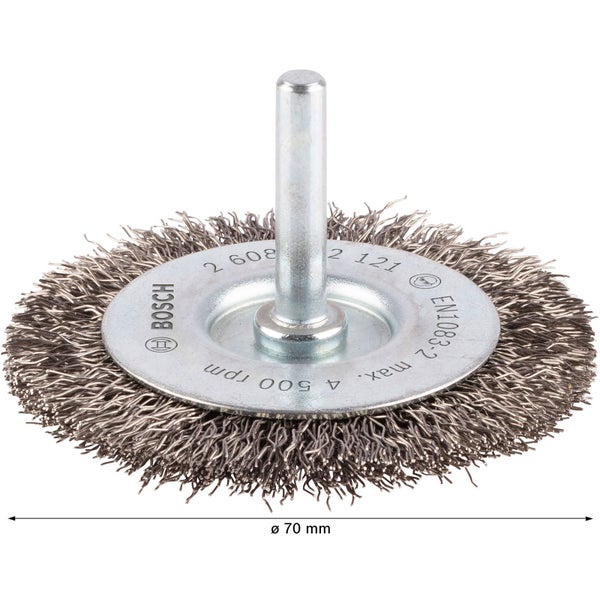 Bosch PRO Stainless Steel clean Scheibenbürste 70 x 0,30 mm gerader Schaft - 2608622121