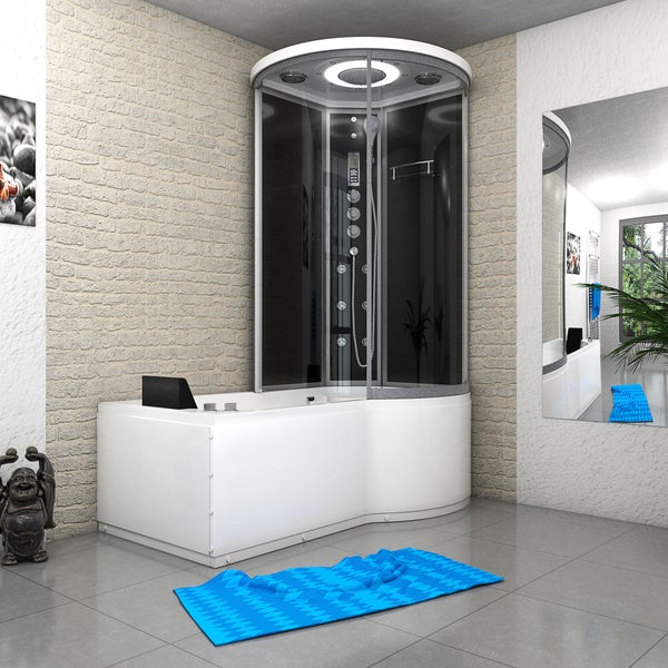 Whirlpool Wanne Duschkabine sw K55-L33-WP 170x100