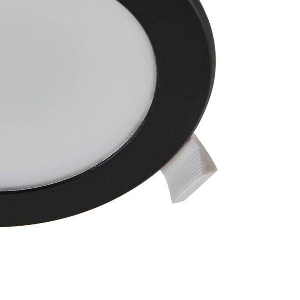PRIOS LED Rida (Modern) in Schwarz aus Aluminium (1 flammig, ) Badezimmerleuchte