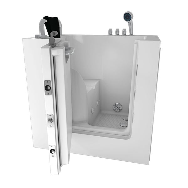 Begehbare Badewanne mit offener Tür für einfachen Zugang