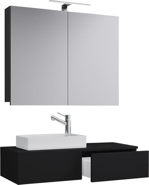 3-tlg Gäste WC Waschplatz Waschtisch Gudas Schrank