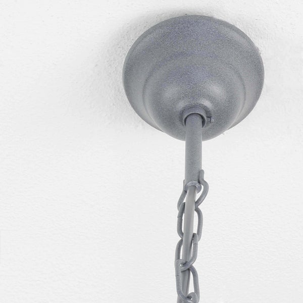 Deckenbaldachin mit Kette und Stromkabel für Pendelleuchten, Metall