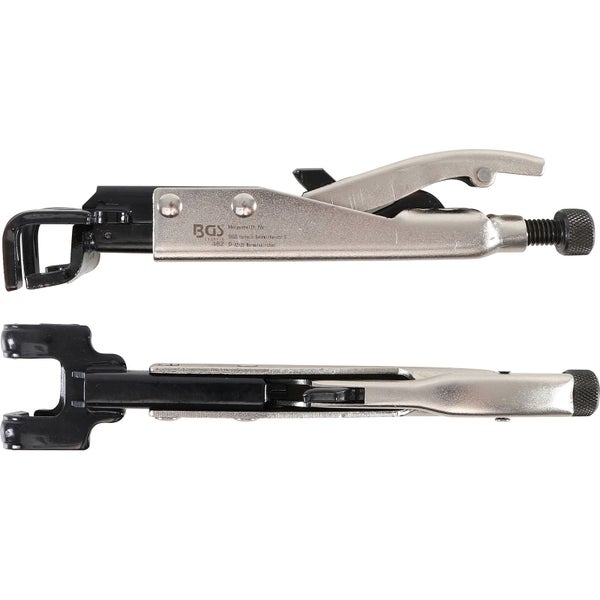 Zwei Feststellzangen im Detail