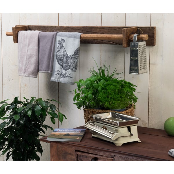 Handtuchhalter  Bano 100 Recyclingholz massiv naturfarben
