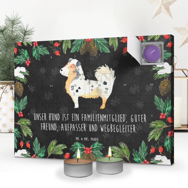 Mr. & Mrs. Panda Duftkerzen Adventskalender Hund Australien Shepherd - Schwarz