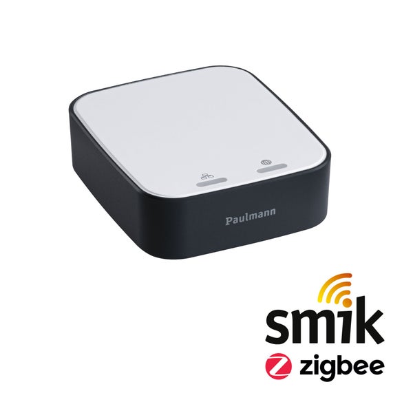 Starterset Smart Home smik Gateway mit Wandtaster + LED Einbauleuchte Nova Plus Coin Basisset schwenkbar Tunable White