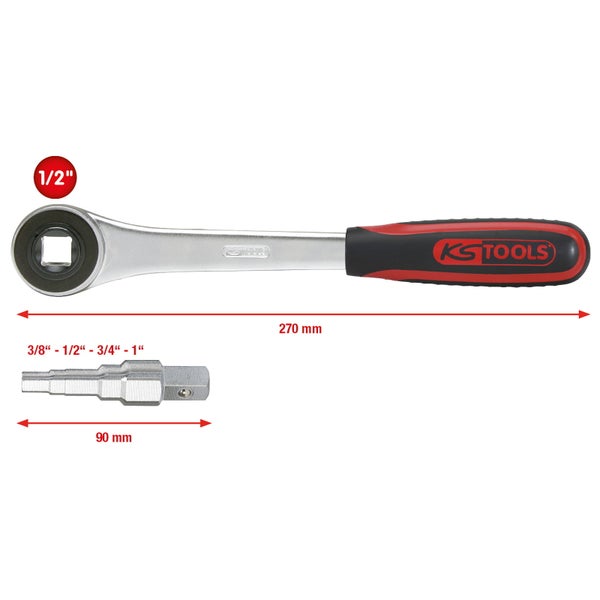 Knarre mit Steckschlüsseleinsatz von KS Tools