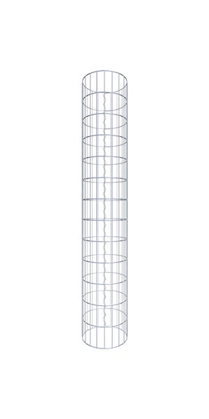 Gabionensäule Durchmesser 32 cm, MW 5 x 10 cm rund - Höhe: 1,30 m