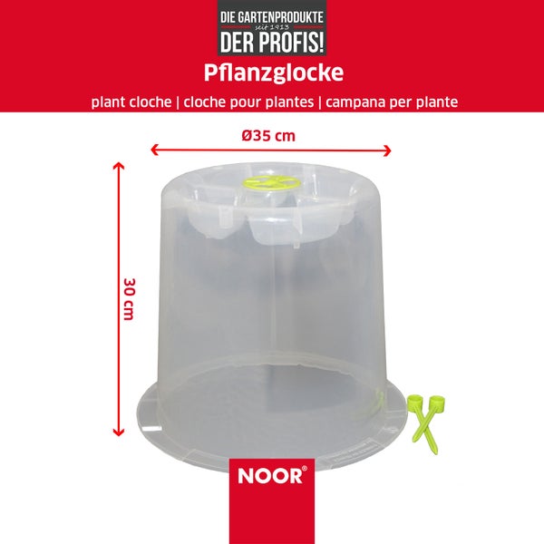 Pflanzglocke MODUL'O - Ø 35 cm x 30 cm Höhe - mit Lüftungsgitter für ideales Mikroklima für Ihre Pflanzen