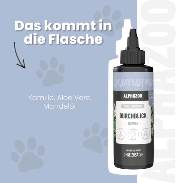 alphazoo Durchblick Augenpflege für Hunde 100ml