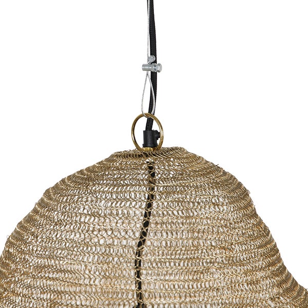 Hängeleuchte mit Kettengeflecht
