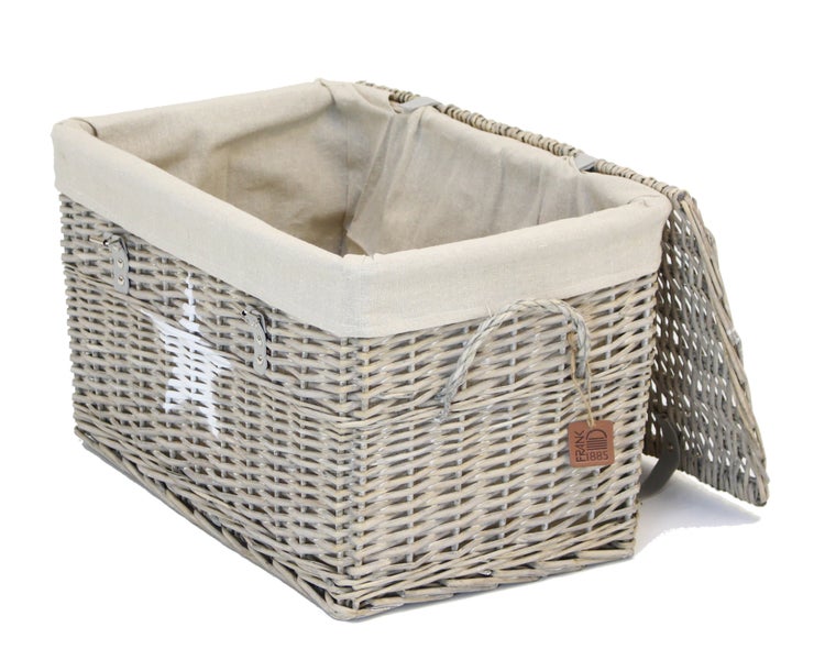 FRANK FLECHTWAREN | Universaltruhe Star, 2er Set, WEIDE, 50 x 32 x 32 cm, 60 x 40 x 38 cm