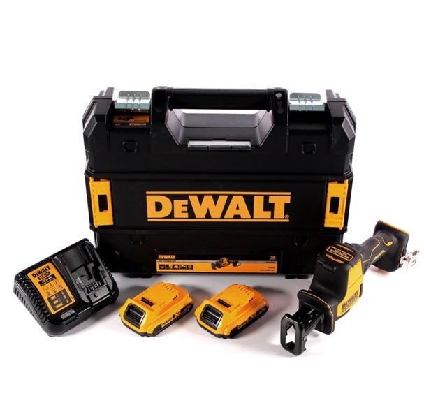 DeWalt Akku-Säbelsäge-Set mit Säbelsäge, zwei Akkus, Ladegerät und Transportkoffer
