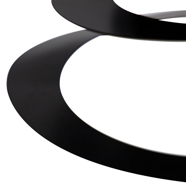 Stahl Lampenschirm schwarz 20 cm - Spirale