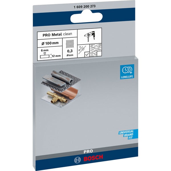 Bosch PRO Metal clean Scheibenbürste 100 x 0,30 mm gerader Schaft - 1609200273