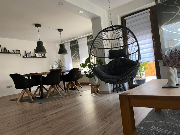 Sungörl Hängesessel Folt Meran Deluxe Faltbar Wetterfest Stabil Relaxsessel mit Comfort-Polster