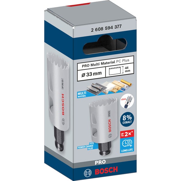 Bosch PRO Multi Material PC Plus Lochsäge 33 mm - 2608594377