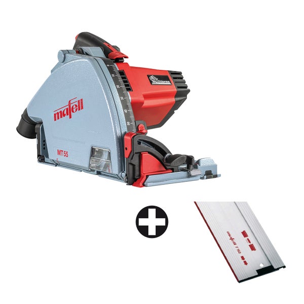 Mafell Tauchsäge MT 55 CC und Führungsschiene F 160 im Set für präzise Schnitte in Holz