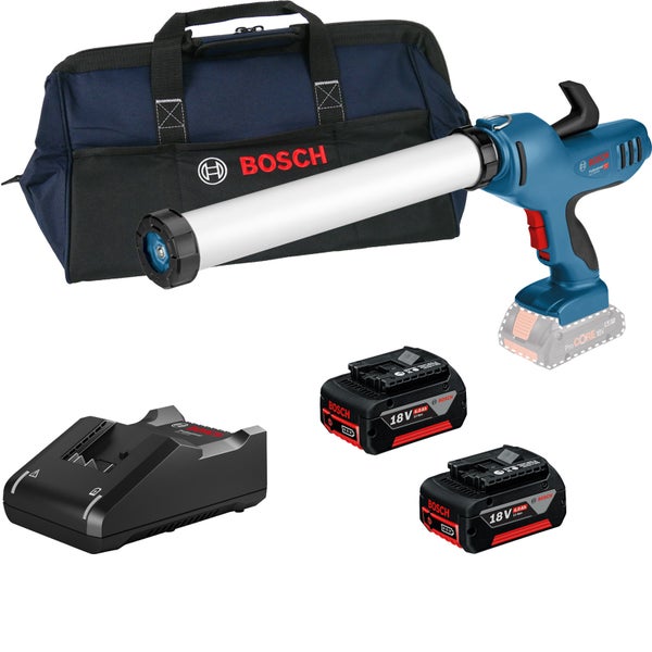 Bosch Akku-Kartuschenpresse GCG 18V-600 / 2x 4,0 Ah Akku + Ladegerät in Tasche