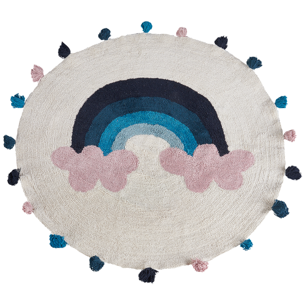 Kinderteppich GORISA Bunt ø 120 cm Baumwolle
