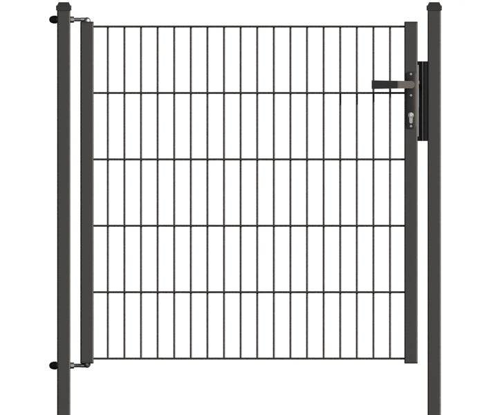 Gartentor aus Metall Doppelstabmattenzaun