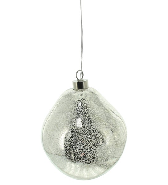 Dekorativer Glas-Weihnachtsbaumschmuck in Tropfenform