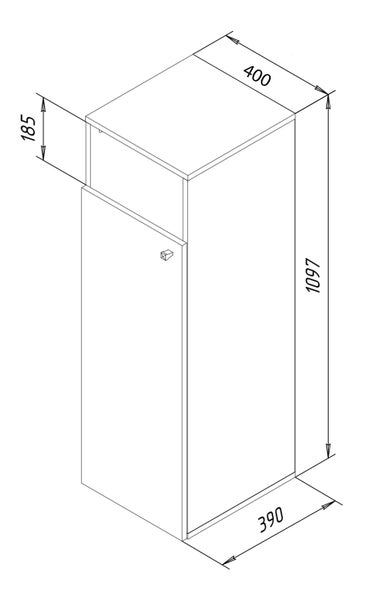 Wäscheschrank Wäschetruhe Wäschebox Dreso XL 1f