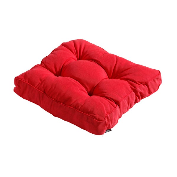 Sitzkissen Florance Panama rot - Ca. 47x47 cm - 4er-Set