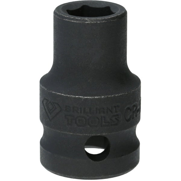 BRILLIANT TOOLS 1/2 Kraft-Stecknuss Sechskant 10 mm kurz - BT022631