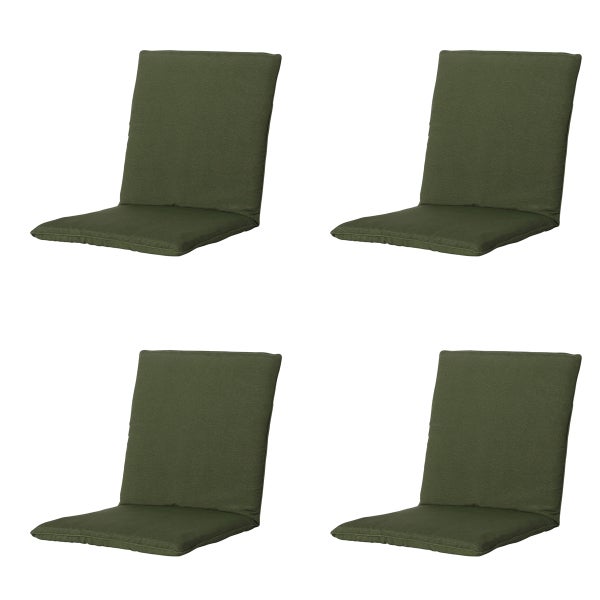 Stuhlauflage Stapelstuhl Panama grün - Ca. 97x49 cm - 4er-Set