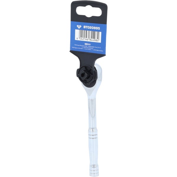 BRILLIANT TOOLS 1/4 Umschaltknarre mit Metallgriff 100 Zahn - BT020995