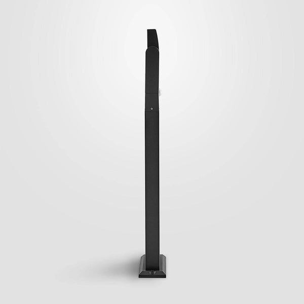 Lindby LED Solarleuchten Novalie mit Bewegungsmelder (spritzwassergeschützt (Modern) in Alu aus Aluminium (1 flammig, ) - Solarlampe Solarleuchte Garten