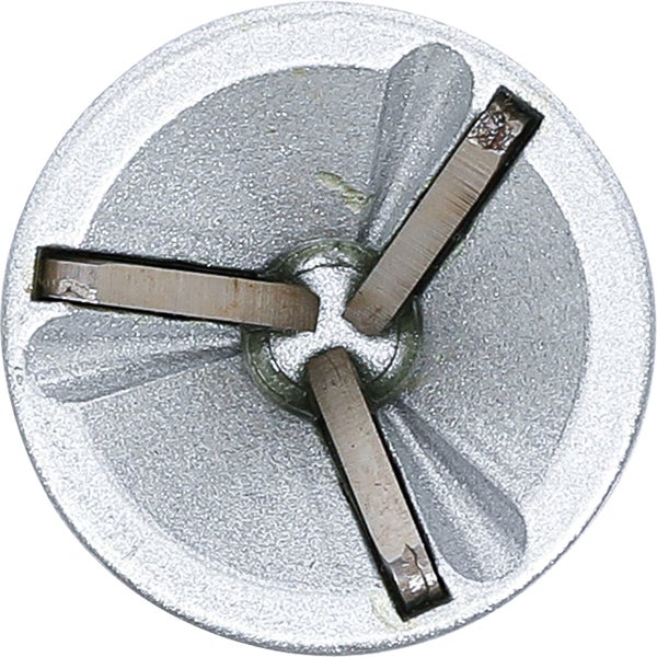 BGS technic Außenentgrater aus Hochleistungsstahl für 3 bis 19 Millimeter Durchmesser mit 6,3 Millimeter Sechskantaufnahme für Metall und Kunststoff.