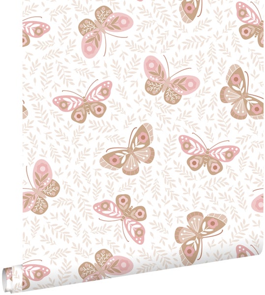 Tapetenrolle mit Schmetterlingsmuster