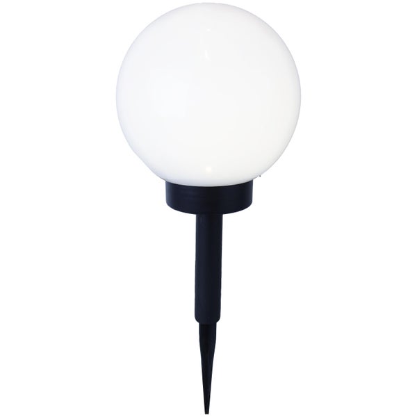Gartenleuchte Kugel mit Erdspieß, circa 35 cm hoch
