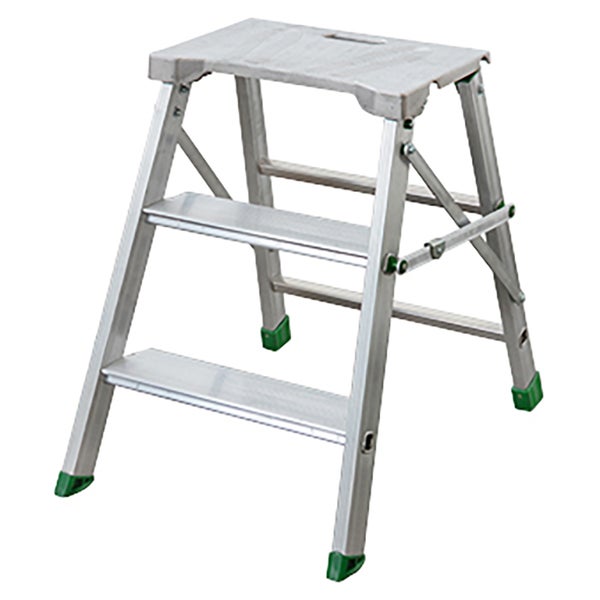 Trittleiter aus Aluminium mit zwei Stufen