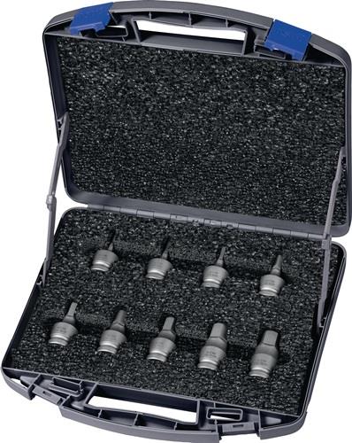 Geöffneter Werkzeugkoffer mit Einsätzen