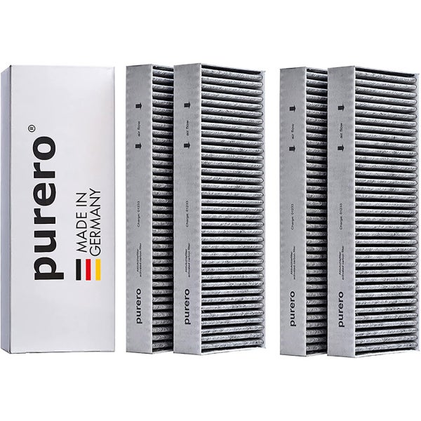 PURERO Premium Aktivkohlefilter Ersatzfilter für Bora BASIC Dunstabzug (4 Stck)