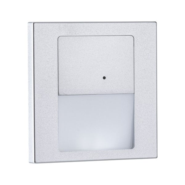 LED Wandeinbauleuchte Tsaro eckig 80x36mm 1W 80lm 230V 2700K Chrom matt