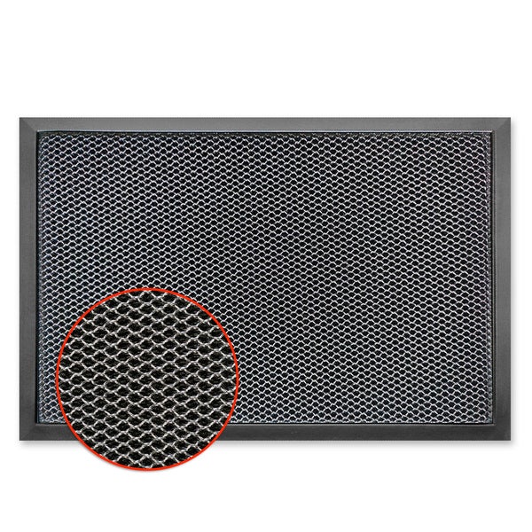FLOORDIREKT Fußmatte Imperial 1000 - Innovatives 3D-Netz zur effektiven Filterung - Anthrazit - 90 x 150 cm
