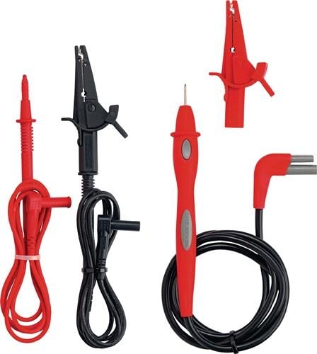 Prüfleitungen für Multimeter mit Krokodilklemmen und Messspitzen