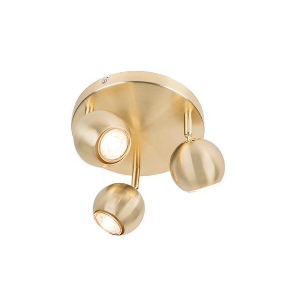 Deckenleuchte mit drei Strahlern in Kugelform