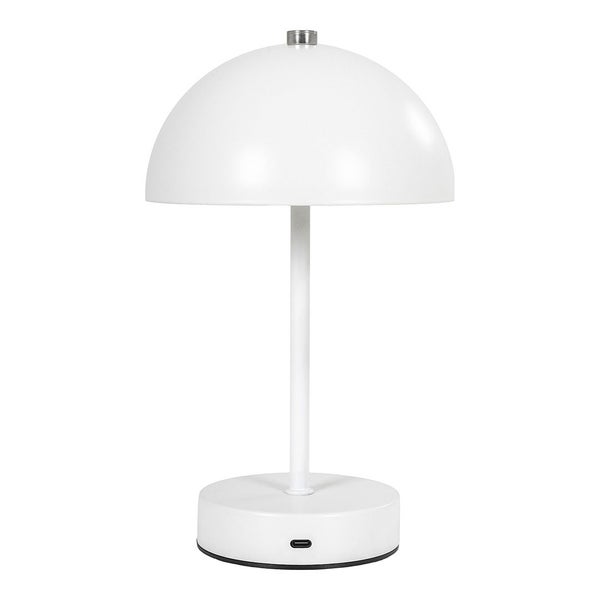 Holt Tischlampe LED wiederaufladbar weiß. 15 X 15 X 25 cm