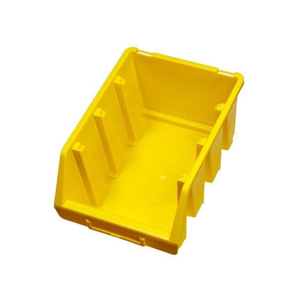 PROREGAL Sichtlagerbox 3 | HxBxT 12,6x17x24cm | Polypropylen | Gelb