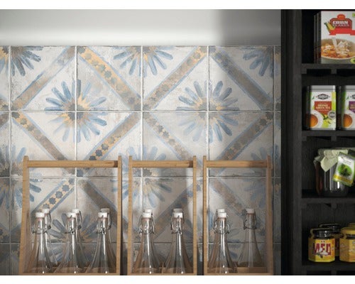 Wand- und Bodenfliese FS Marrakech blue 45x45 cm