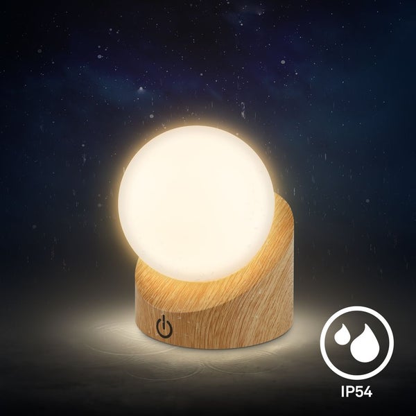 Mini LED Tischlampe kabellos IP54 Tischleuchte Akku Aussen/Innen Dimmbar Touch