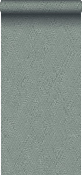 Origin Wallcoverings Tapete 3D-Muster Grüngrau - 50 x 900 cm - 347842