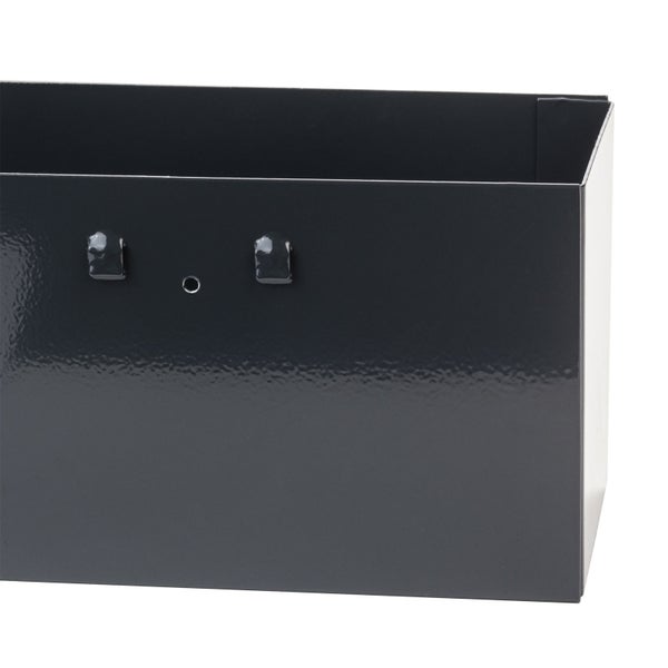 PROREGAL Ablageschale für Werkstattwagen Cheetah Pulverbeschichteter Stahl HxBxT 6 x 22 x 12 cm Anthrazitgrau